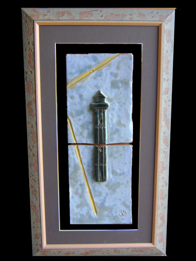 Quadro cerâmico : 'farol de Cacilhas'
