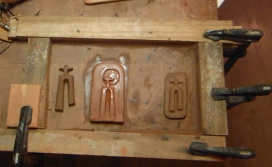 molde em gesso