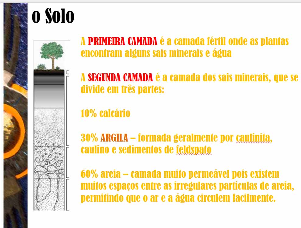  O solo e as suas camadas